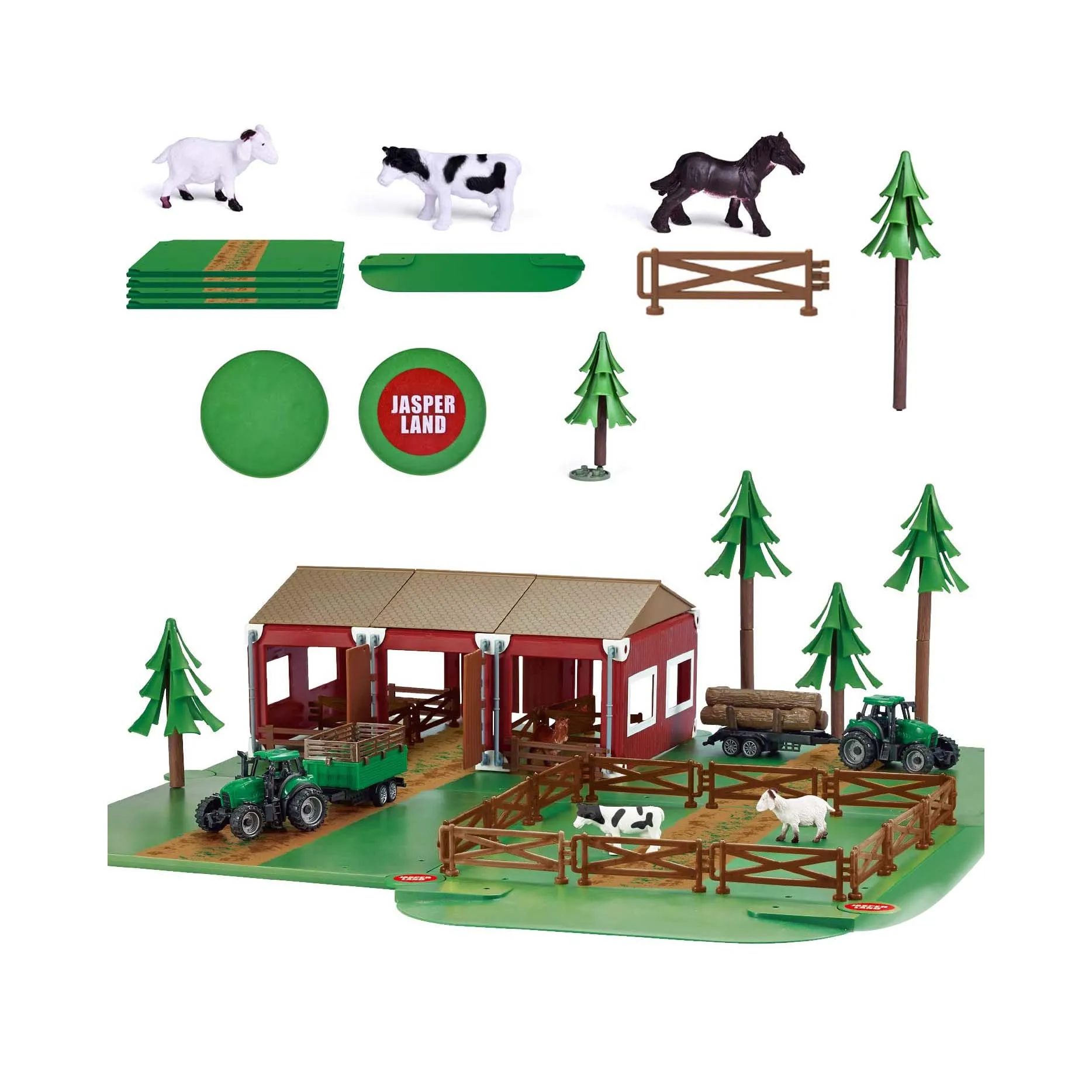 102 Pcs Farm Toys Set With Animal Toys Farm Tractor Animals And Barn Toy Set For Kids Buy Farm Toys