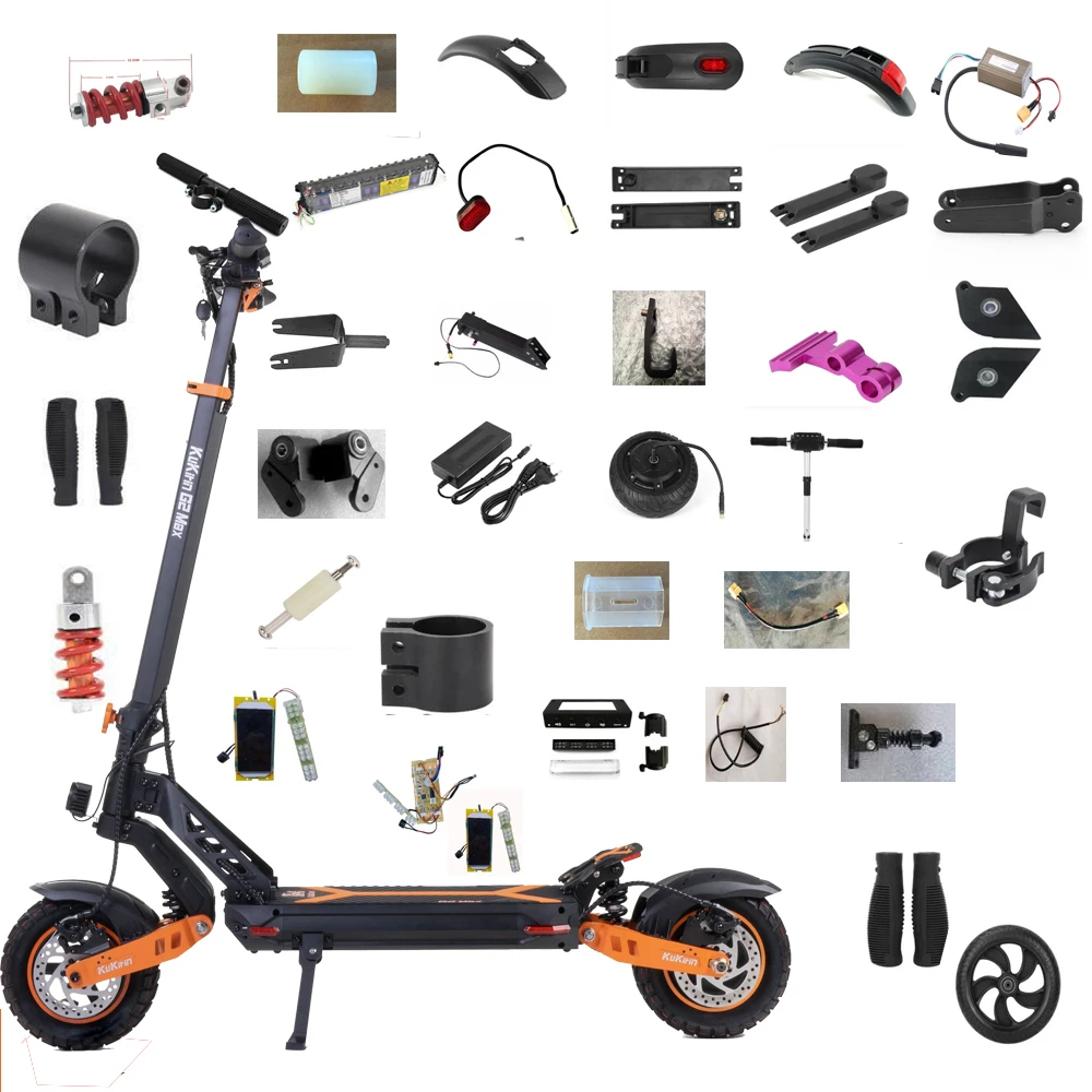 Electric Scooter Parts For Kukirin G2 Max Outside Tyre Taillight Rubber Foot Pad Dashboard