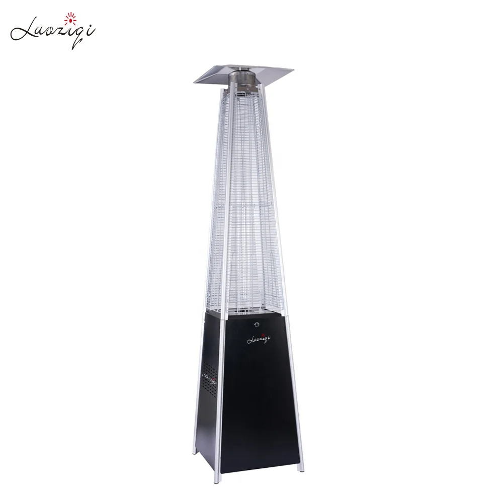 product modern stainless steel iron gas outdoor heater portable mobile thick protective net wheel attached for patio courtyard use-2