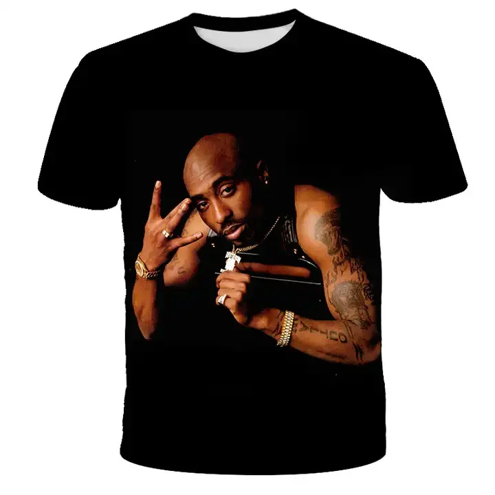 Tupac: Pop Art - Black T-Shirt - Canada