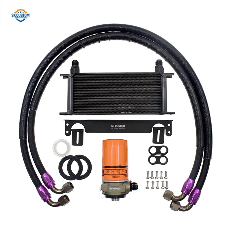 Oil Cooler Kit For VW CC GTI Audi A4L A6L B8 Q3 Q5 1.8T 2.0T GEN2 EA888 Engine