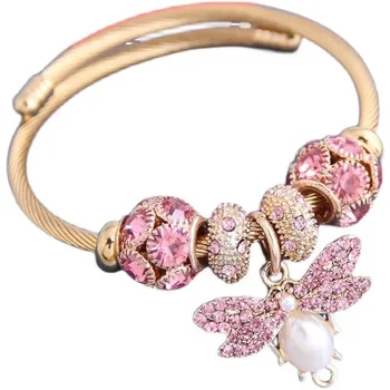 Bohemian Ocean Style Multi layered Pearl Women's Bracelet Bracelet Trendy Rivet Rice Beads