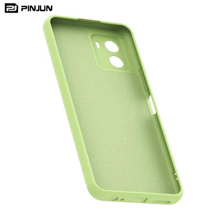 Fashion Style for Vivo Y15s Fine Hole Lens Protection Soft Liquid Silicone Phone Case Full Solid Color Tpu Phone Cover