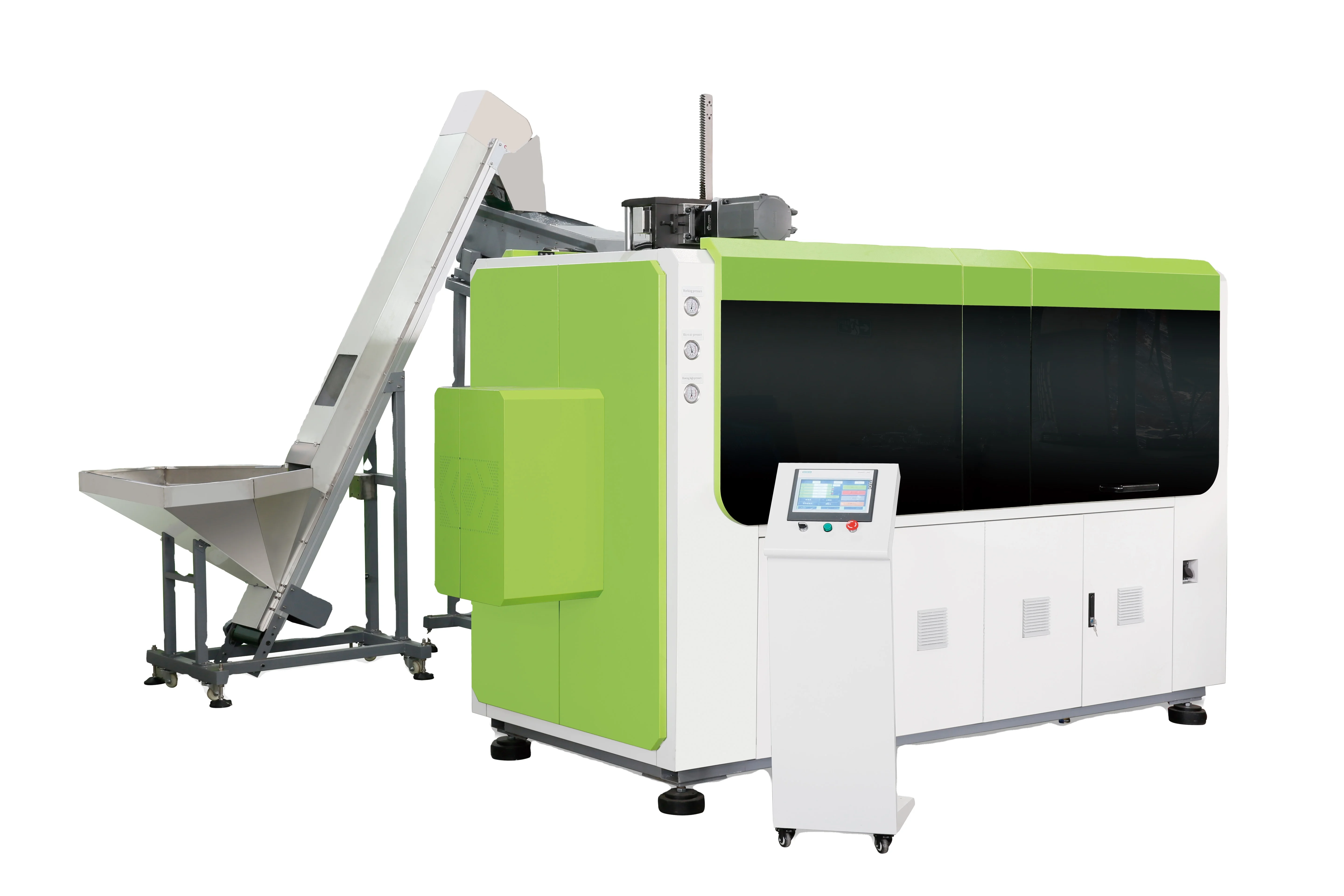 Fully Automatic High-speed 3 Servo Belt air Compressor Plastic Can Bottle Manufacturing Machine