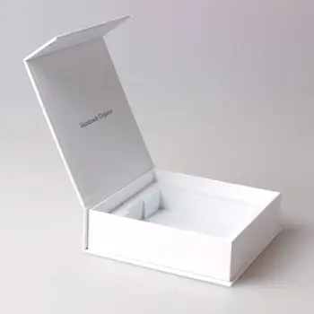 Custom Logo Printed Matte Lamination Book Shaped Rigid Paper Flap Magnetic Closure Cardboard Box Magnet  Luxury Gift Box