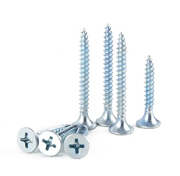 #6x1-5/8 дюймов. Phillips Bugle-Head грубая резьба острый точечный оцинкованный винт для гипсокартона деревянный 1