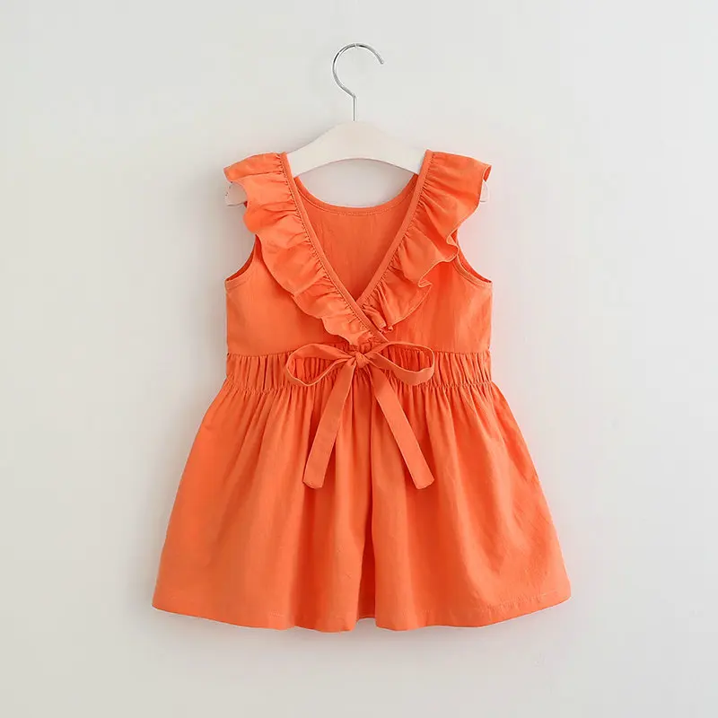 Children Frocks Designs Girls Solid 