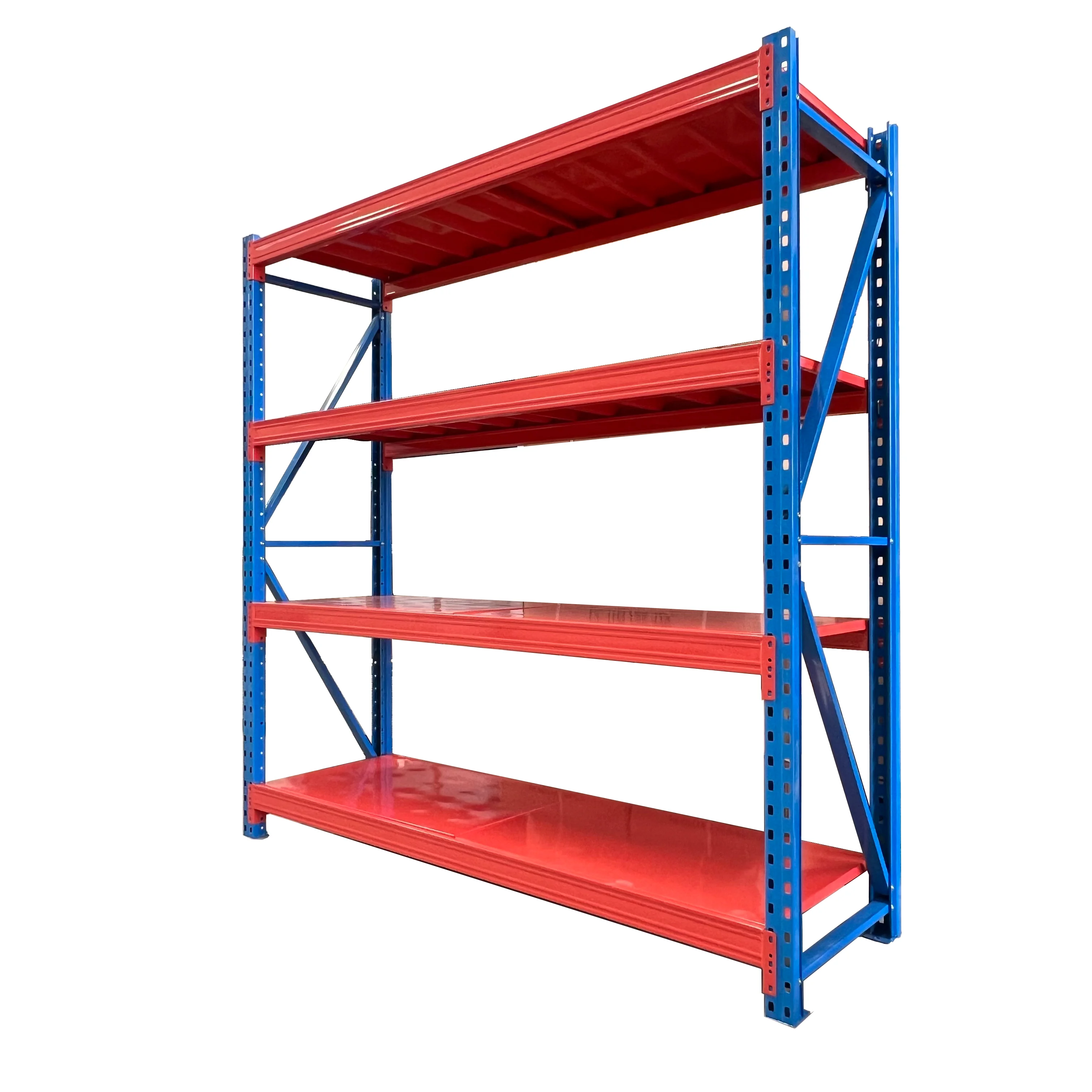 Powder Coated Steel Angle Shoe Racks for Warehouse Storage