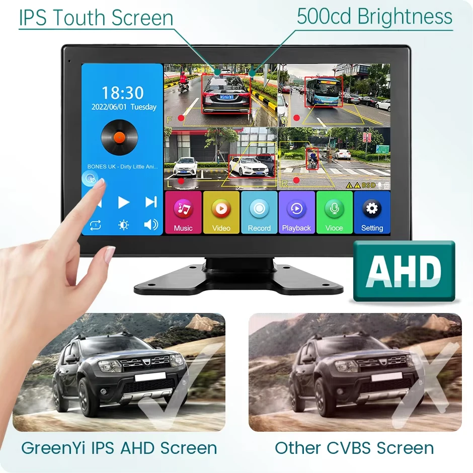 10.1インチLCD DVRコンボ 10.1 inch Vehicle BSD Blind Spot Detection Monitoring System