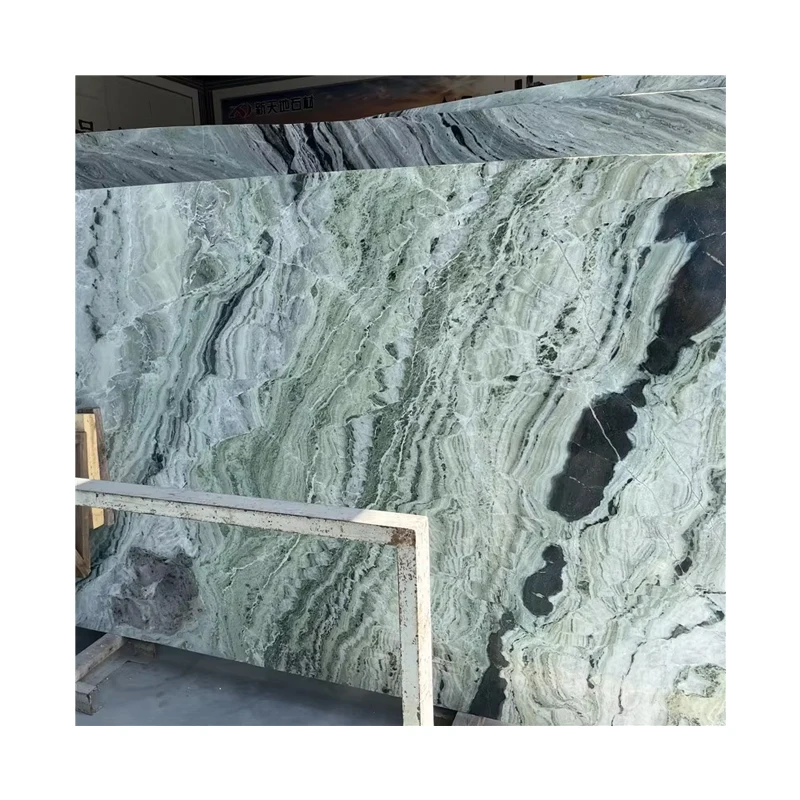 고품질 흰색·초록색 대리석 슬래브 및 타일, 공장 직거래, 천연·현대식·광택 마감, 샹그릴라 그린 대리석(벽면 및 바닥용)