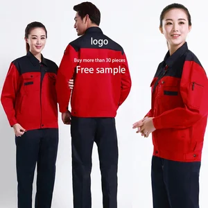 Custom Designed Short & Long Sleeve Work Clothes High Quality Polyester Uniform Suit for Oil Field Car Wash Driver-Low MOQ ODM