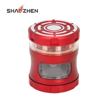 Wholesale Customization Cigarette Grinder Aluminum Alloy With Drawer Cigarette Grinder Colorful Tobacco Grinder