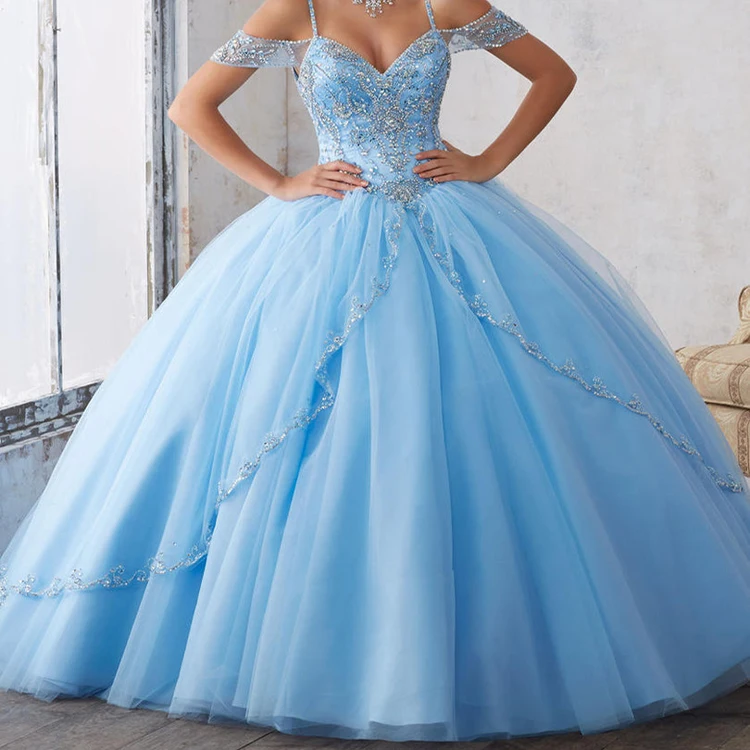 Shop Our Blue Color Wedding Dresses with a-Line Lace Appliques Shop Our Blue Color Wedding Dresses with a-Line Lace Appliques