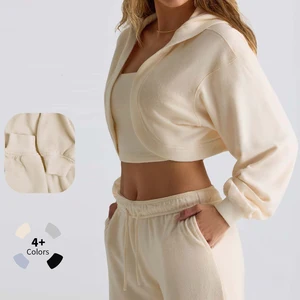 Slim-fit Breathable Hooded Sexy Sweatshirt Jacket with Long Sleeves for Women Versatile for Running and Casual Wear