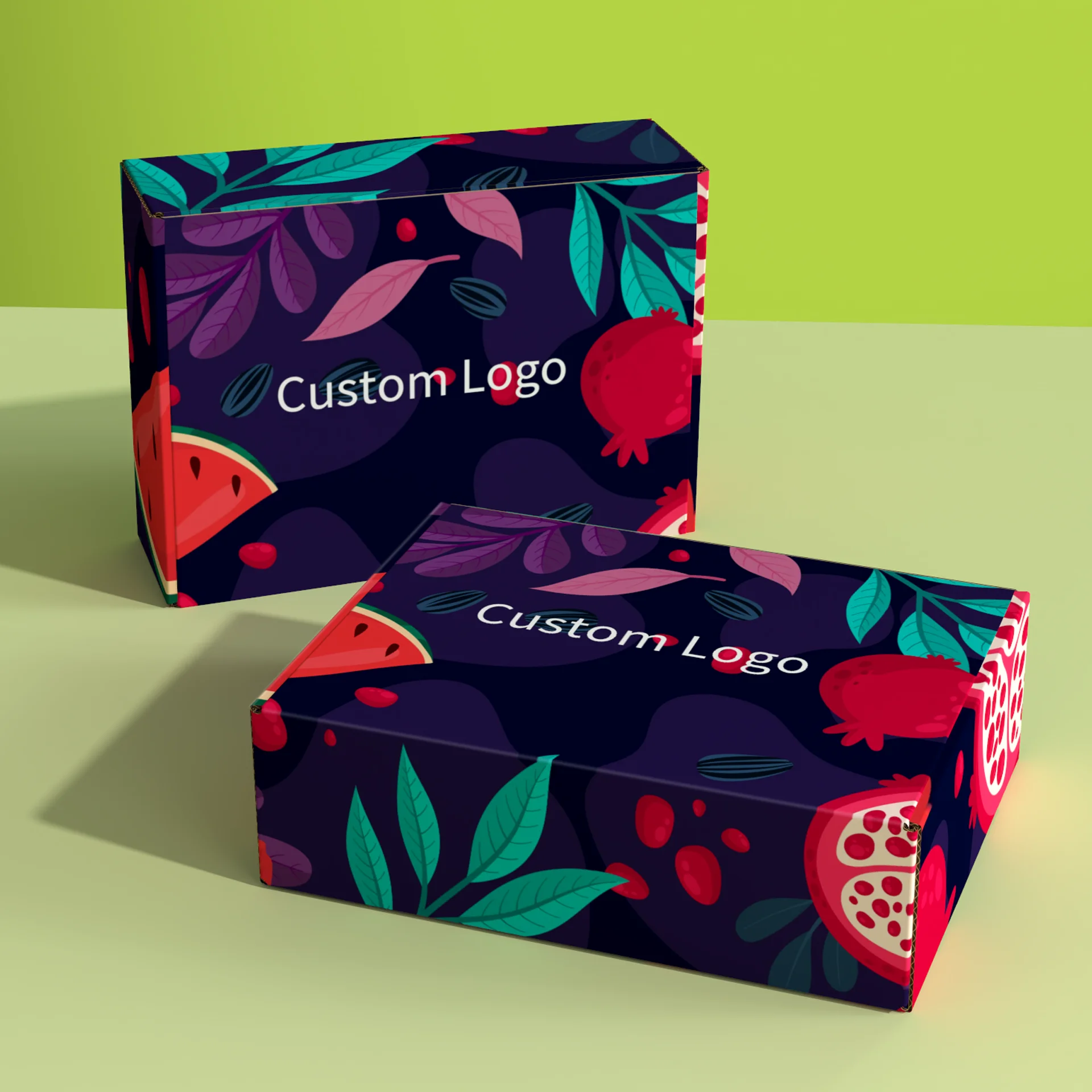 Custom Printing Logo Design Paper Boxes Corrugated Board Paper Mailer ...