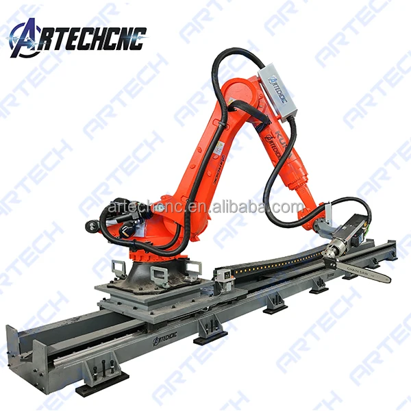 cnc kuka robot arm for statue milling and craving with hot wire