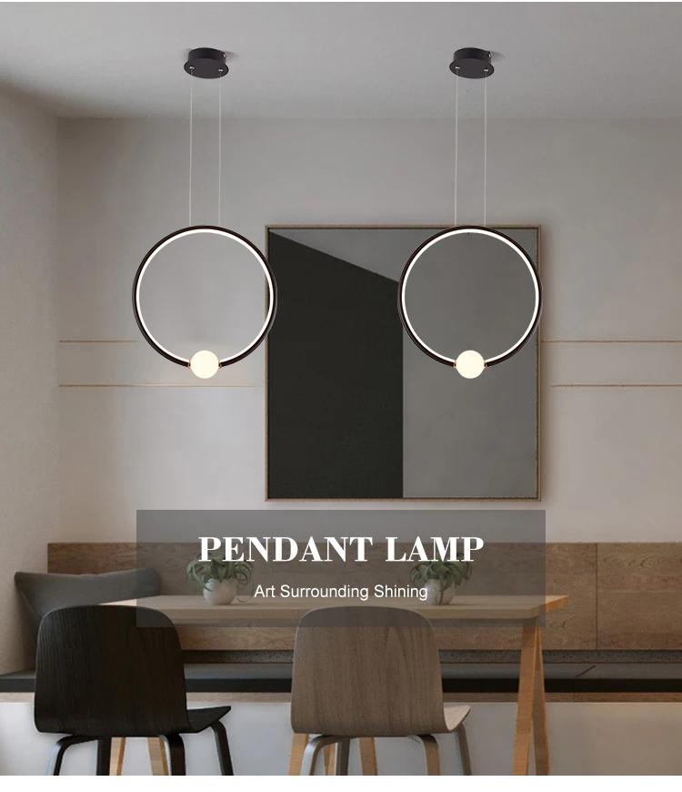 New Product Indoor Hanging Decoration Home Shop Cafe LED Modern Chandelier Pendant Light