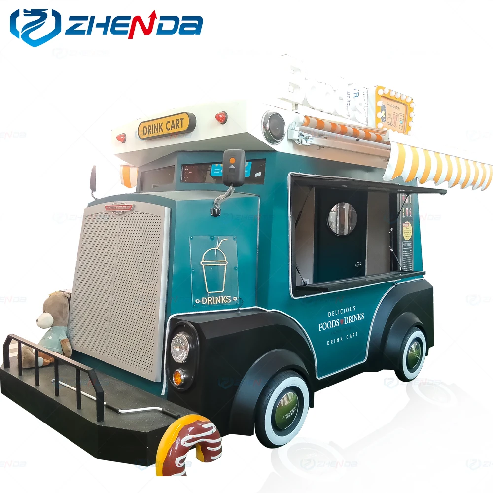 Popsicle Ice Cream Vending Carts Hot Dog Food Trailer Truck  Australia Standard Outdoor Mobile Fast Food Carts Kiosk for Sale