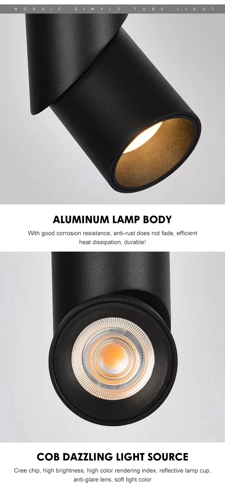 lc1029 high quality dimmable cob led ceiling light downlight spotlight round anti glare led spot light-3