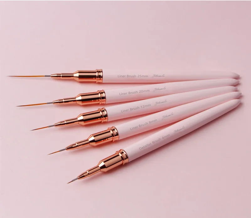 Striping Nail Art Brushes For Long Liner,Details,Fine Designs. 5pcs ...