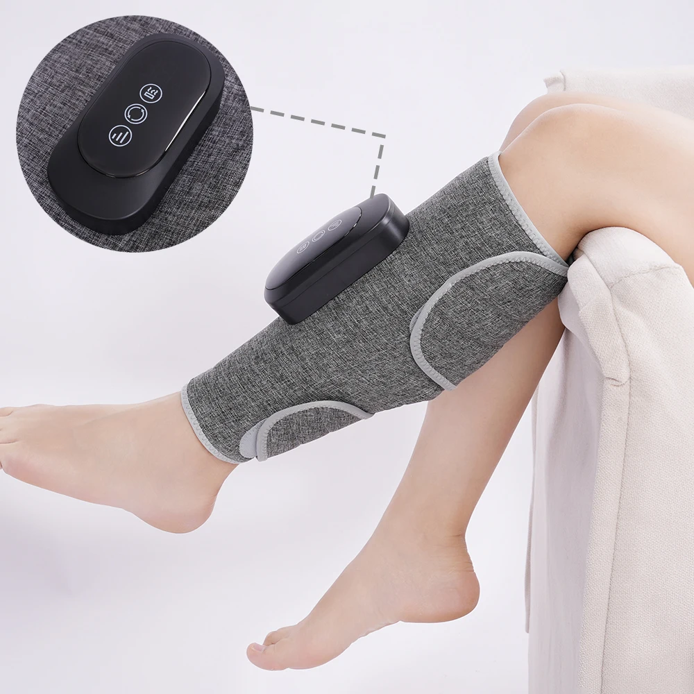 Best-seller Chaudement Chauffé Électrique Portable Appareil de Compression de l'Air Massant pour Jambes 3 Modes de Fonctionnement Massant pour Bras et Mollets pour Circulation des Jambes Massage du Cuir Chevelu