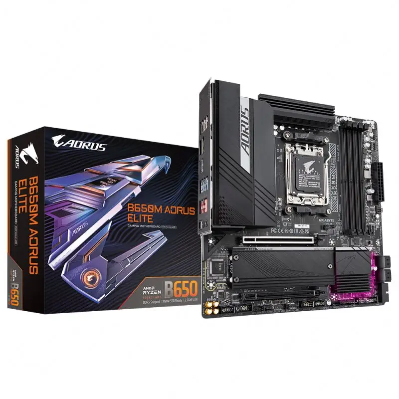 Brand New GIGABYTE B650M AORUS ELITE AM5 Socket for Gaming Desktop