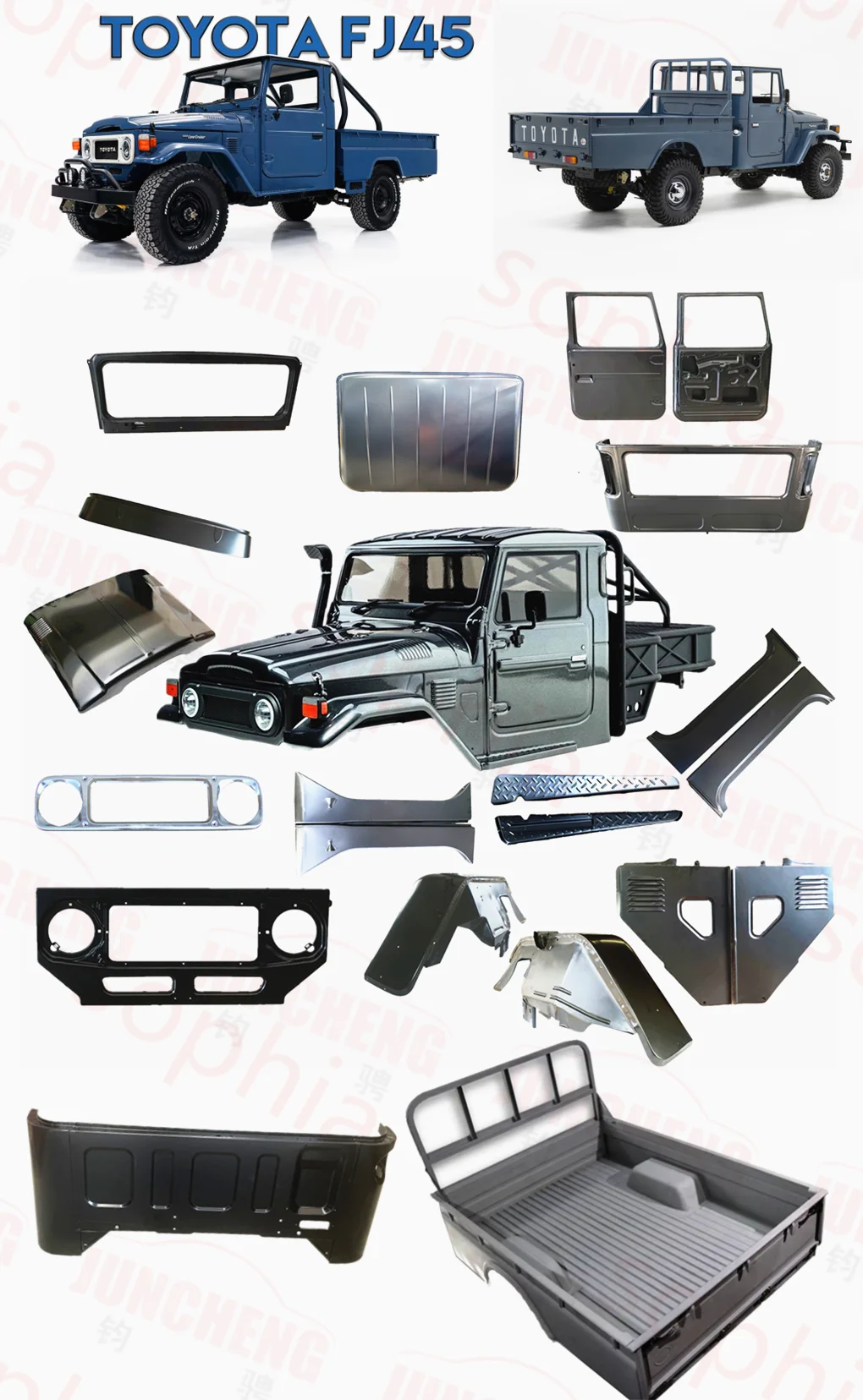 Steel Land Cruiser 40 45series Fj40 Bj40 Fj43 Fj44 Hj45 Fj45 Hj47 ...