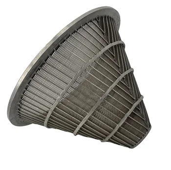 Conical Wedge Wire Basket 90 Micron Filtration Rate For Centrifugal Machines