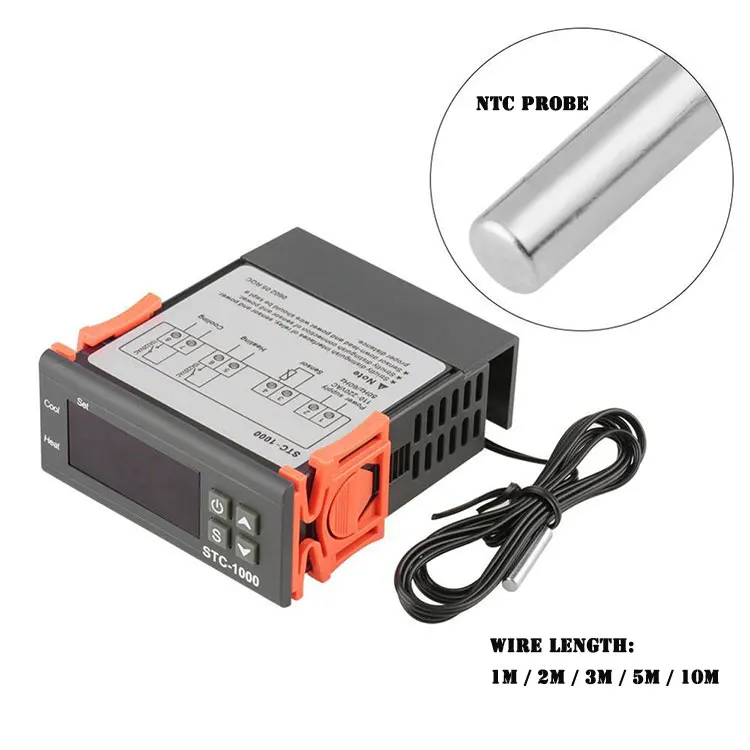 STC-1000 Digital Temperature Controller STC 1000 Thermostat for Fermentation Egg Incubator Homebrew Heating Cooling 12V 24V