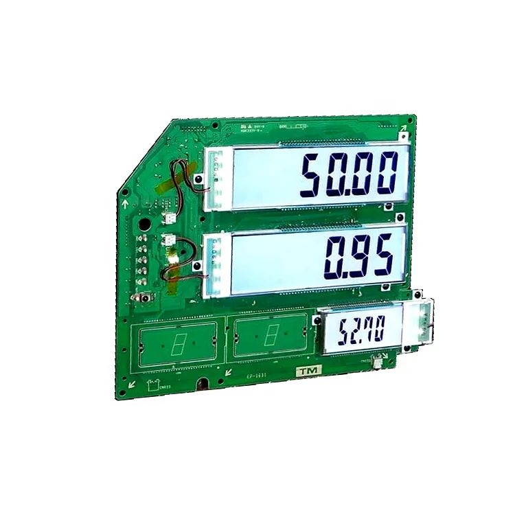 Custom 21 22 23 Digit Big Large Size Transparent 7 Segment LCD Screen Fuel Price Display Fuel Dispenser Display Board