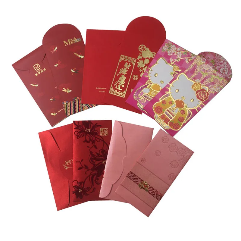 Custom Text Chinese Red Envelope Personalized Red Packet 