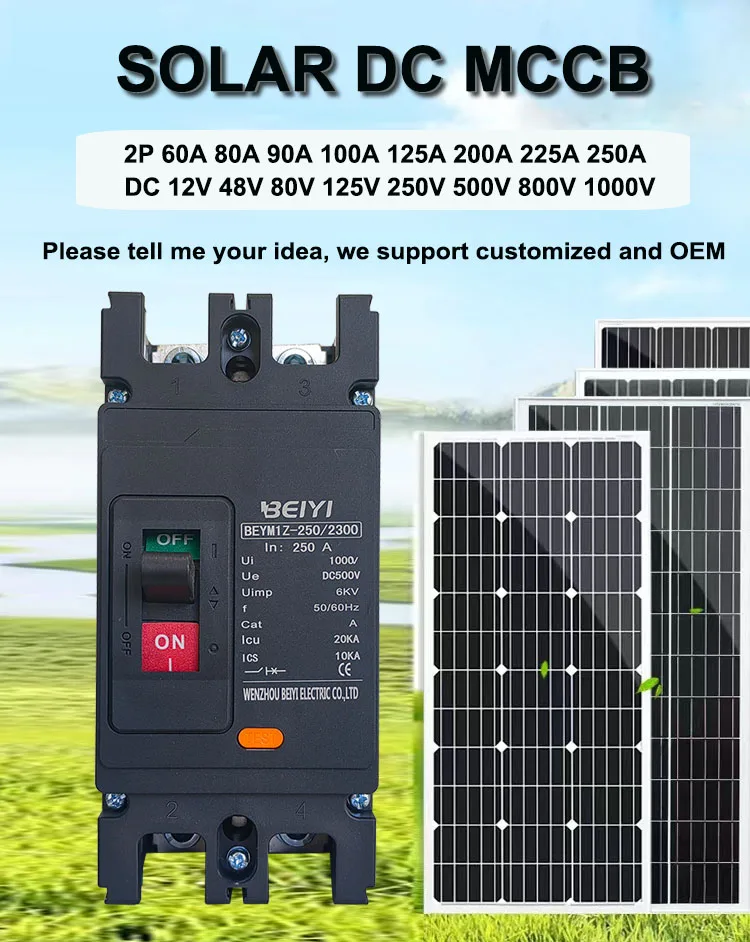 DC Circuit Breaker – 12V To 120V For Solar, RV, Yacht & Battery Systems (80A-250A, 1P Available)