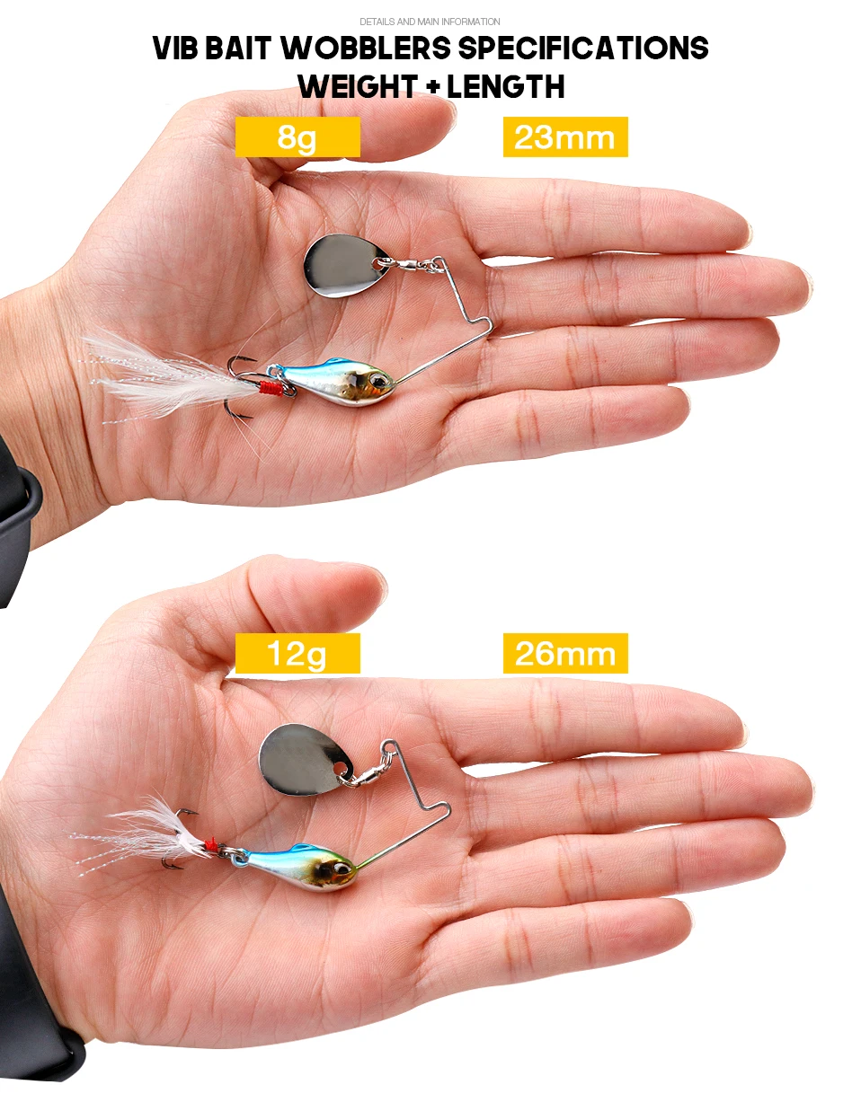 8g 12g Revolutionary Long Cast Mini Vibration Lure Blade Chatterbait