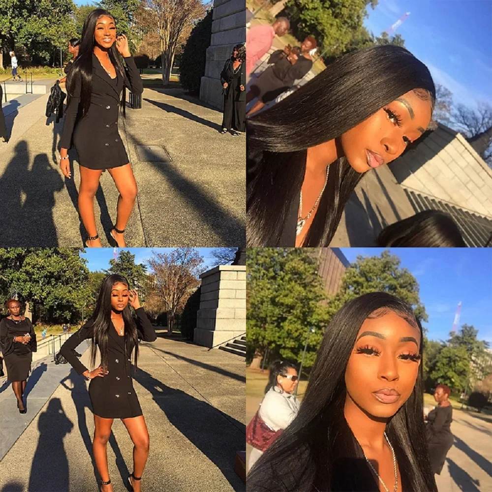 Dark Brown Peruvian Straight Human Hair Weave 3 Bundles with 4x4 Closure and Light Brown Hair Bundles with Closure_voghion.com