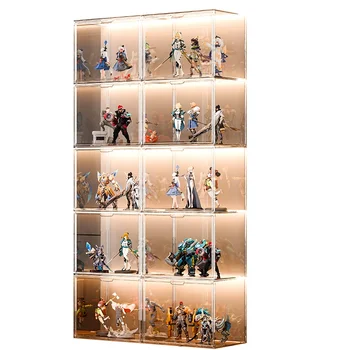Lego Transparent Storage Box Acrylic Home Decoration Building Block Display Cabinet Injection Toy Imitation Glass Storage Shelf