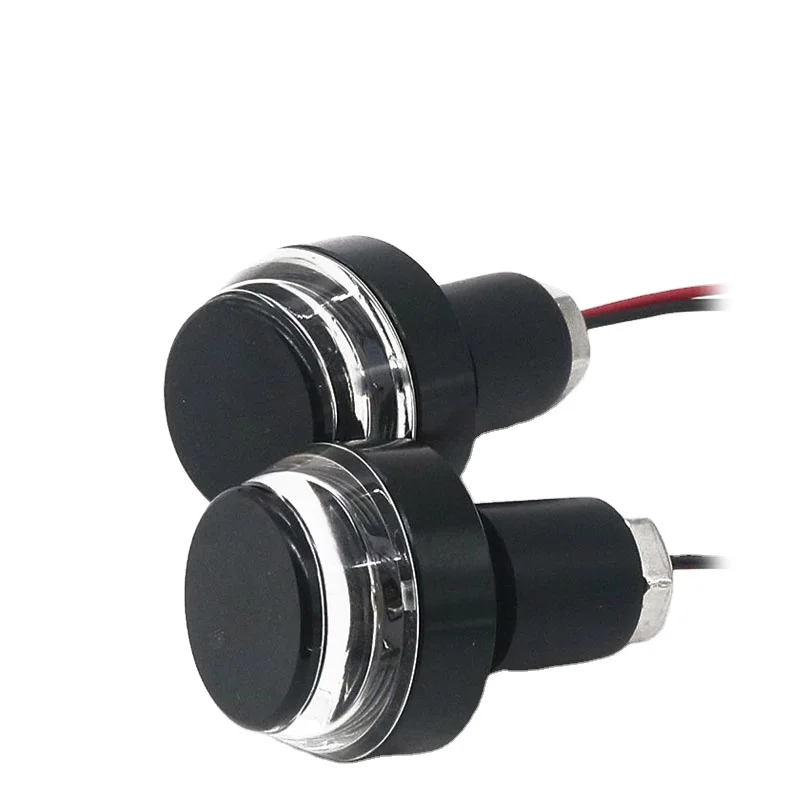 Мотоциклетные ручки света ручки крышки Led Par лампа габаритного Янтарный Белый ручки-держателя переключатель мотоциклов 12В 22 мм