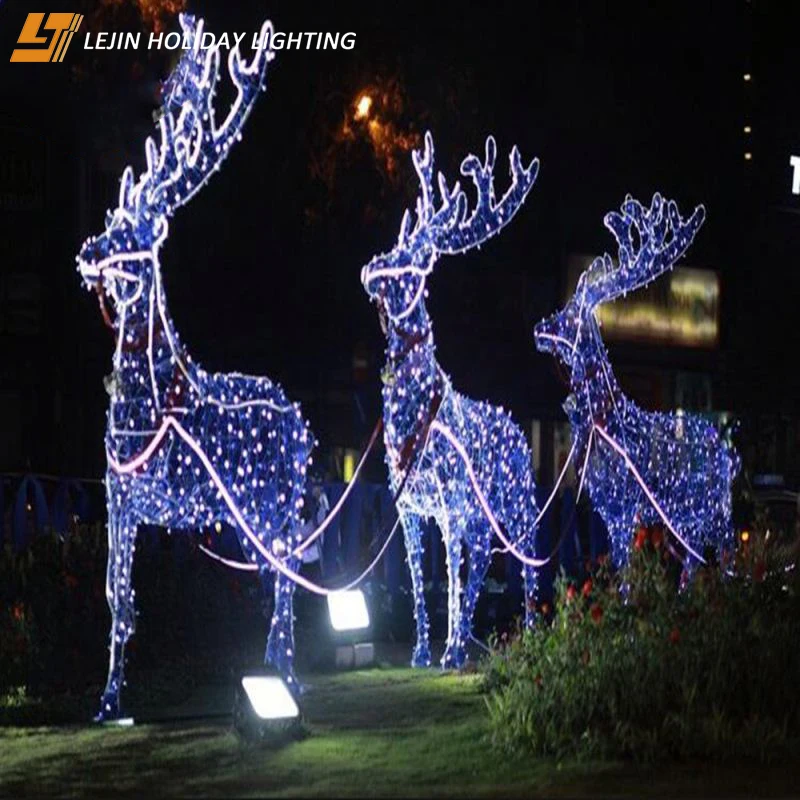 Europe market christmas decoration led light reindeer with high quality