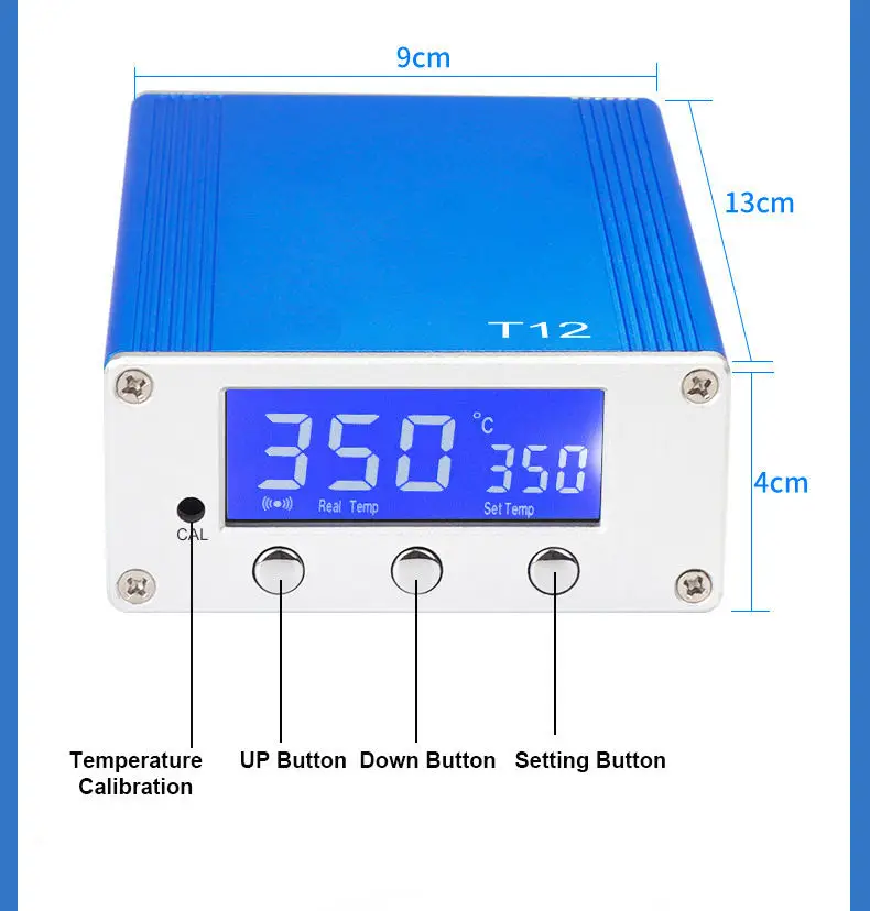 Mini Digital Display Temperature Adjustable Soldering Iron Mobile Phone Repair T12 Soldering Station