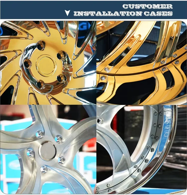 Custom Forged Wheels - Kelun Rims in Chrome Finish