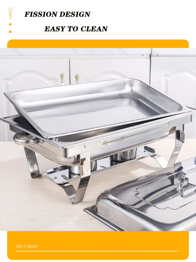 Wholesale Indian Chaffing Dish Rectangle Electric Buffet Food Warmer