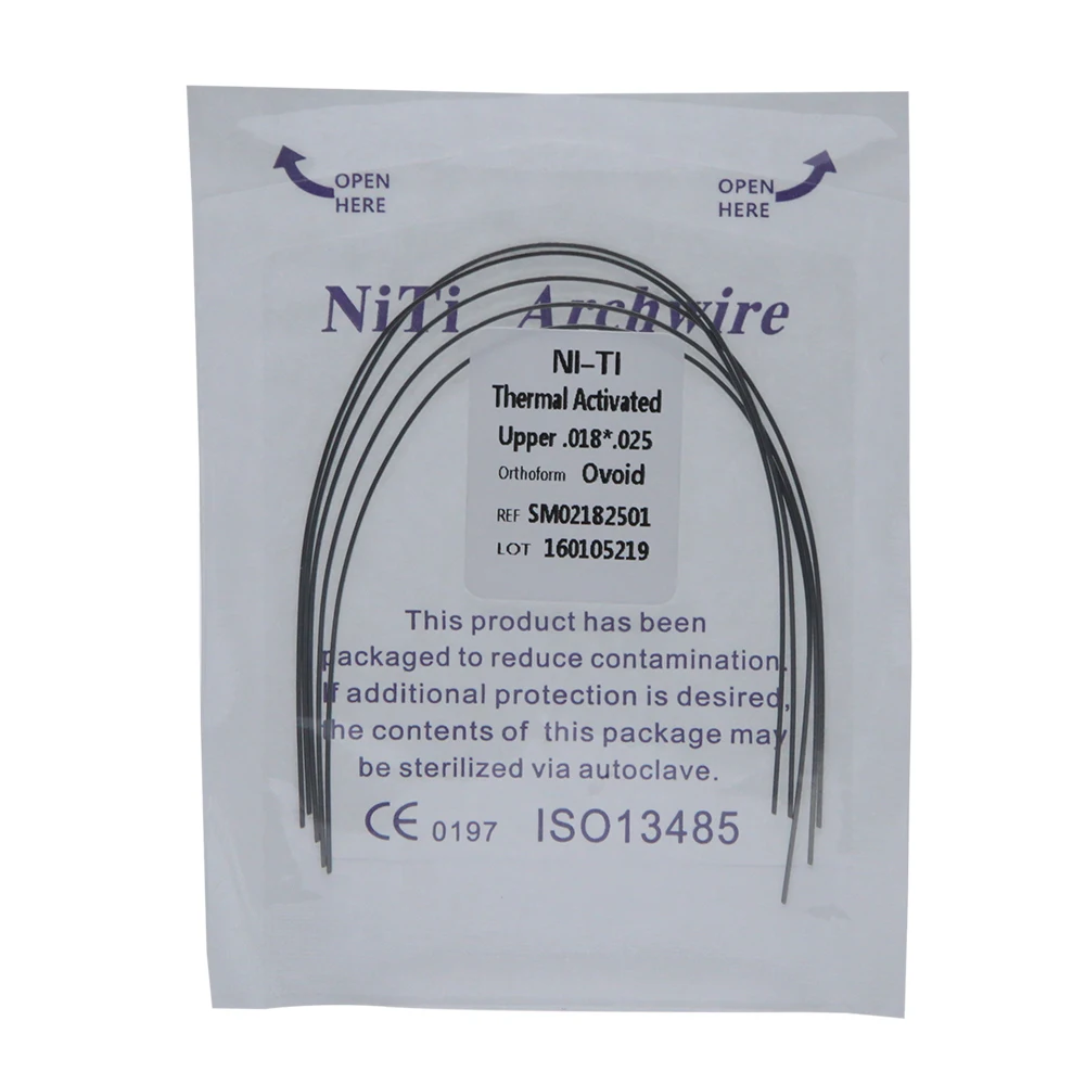 Китай, Стоматологические Ортодонтические Суперэластичные нити провода ovoid 016