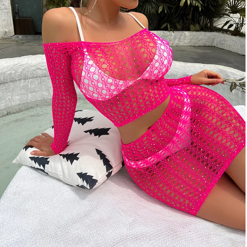 Bodystocking En Résille Et Dentelle Avec Strass - Lingerie Femme Séduisante Pour Soirée, Cadeau Partenaire