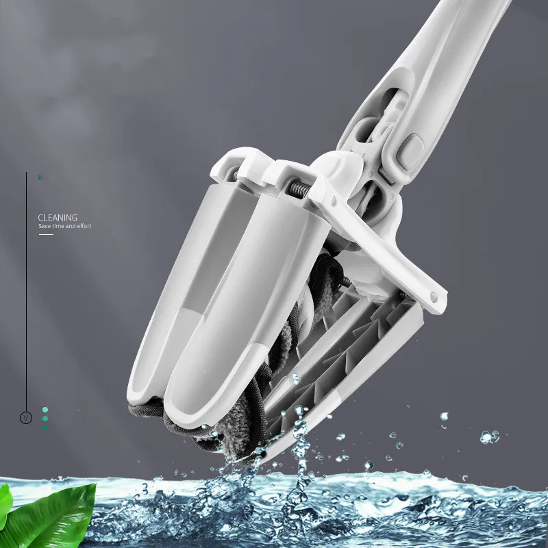 Супер прочная белая длинная ручка из микрофибры нержавеющей стали легко Очищающая Бытовая водяная спрей Швабра