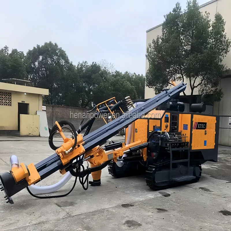 KT5C Portable Crawler Mounted Drilling Rig for Quarry Rock Blasting Geological Mine Blasting Drilling Machine
