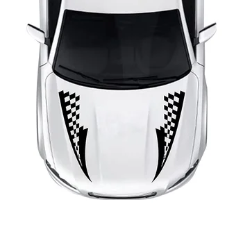 Car Hood Stripe Stickers Auto Racing Car Body Side Decals Stripe Graphic Vinyl Diy Sticker Decoration for Car