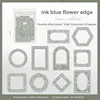 B Ink-Blue Flower Charm(white)