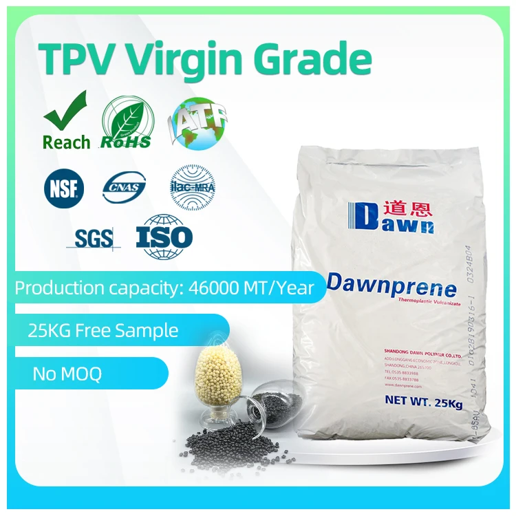 TPR/TPV/TPE Material Talc Filled Thermoplastic Rubber Plastic Polymer TPV TD20 Resin TPE Granules TPV Raw Material