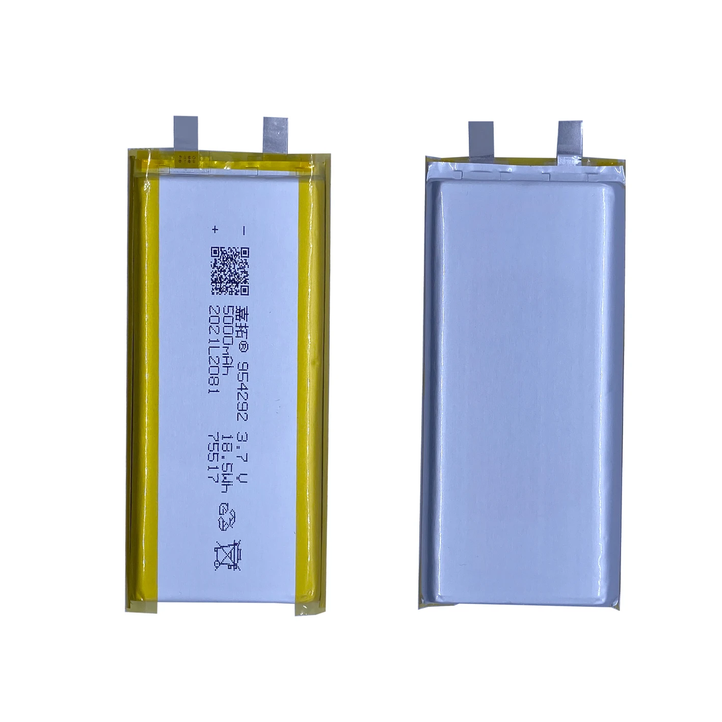 3.7v 954292 5000mah Li Ion Polymer Cell Rechargeable Pouch Lithium