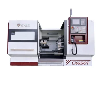 Wheel processing independent spindle CNC turning center large diameter Tck650T wheel machining CNC lathe inclined bed