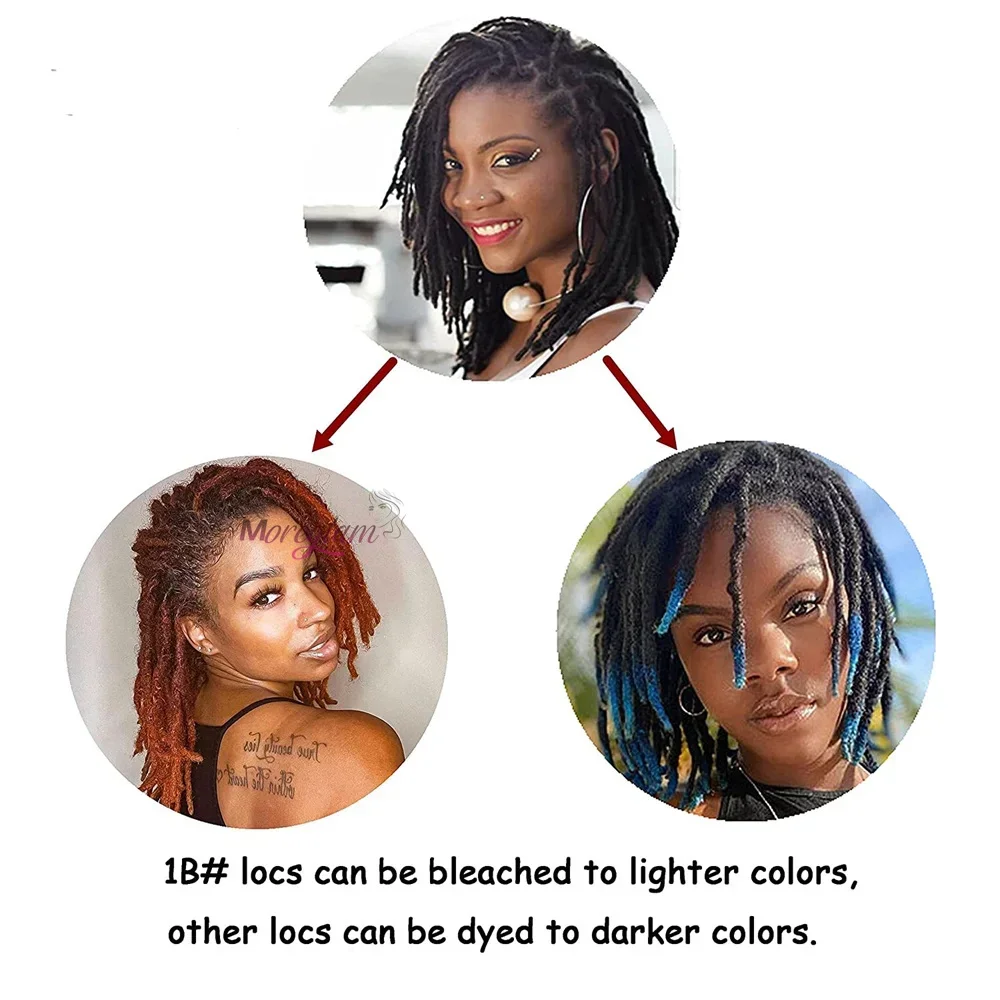 10 strengen Indiase en Braziliaanse echte menselijke haar dreadlocks extensions handgemaakt voor vrouwen/mannen_voghion.com